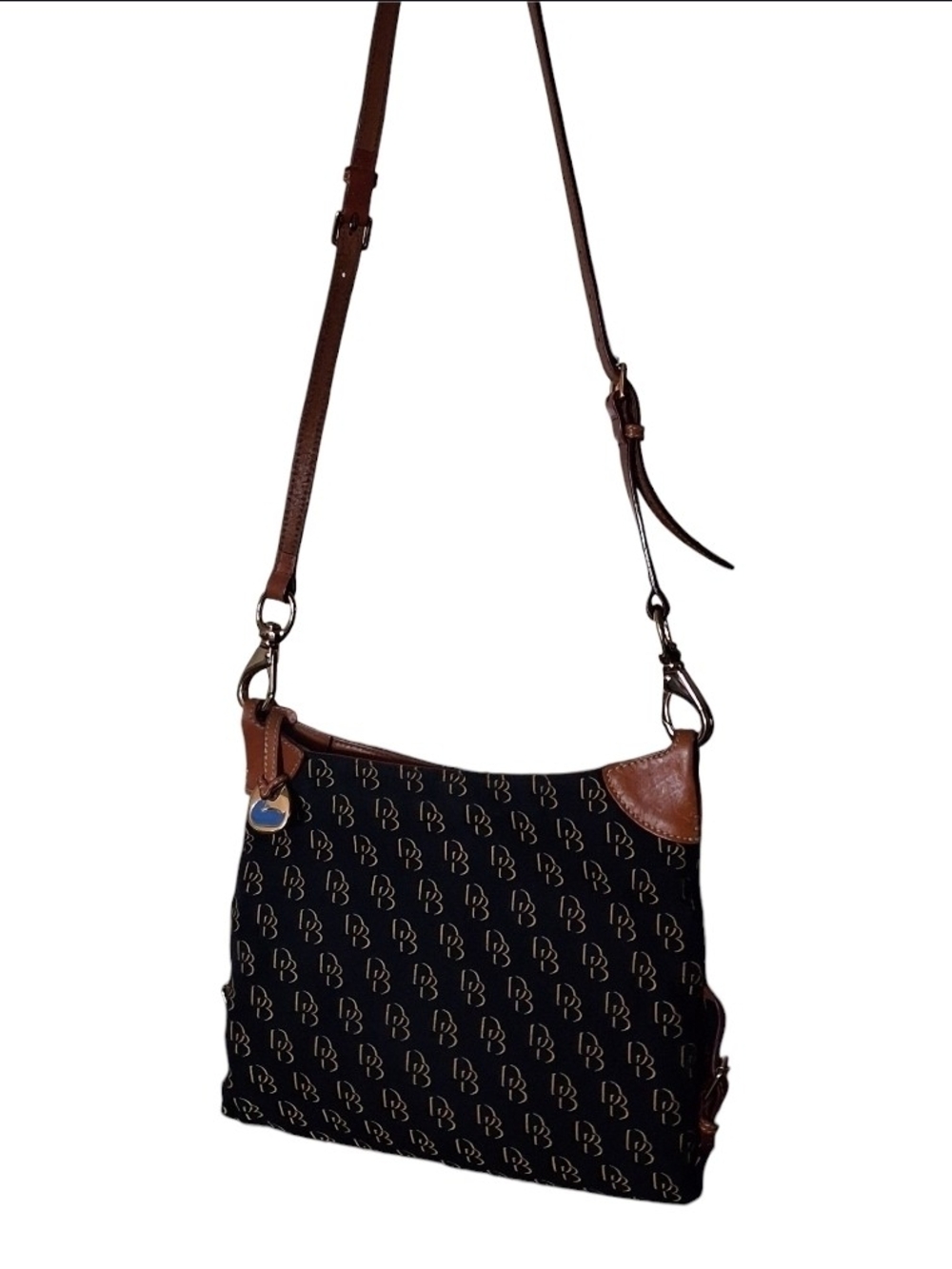 Dooney & Bourke Gretta Signature Print Hobo Monogram Crossbody Shoulder Bag
